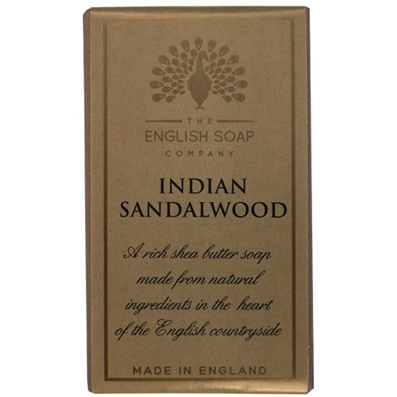 English Soap Indian Sandalwood natural perfumed soap with shea butter 200 g