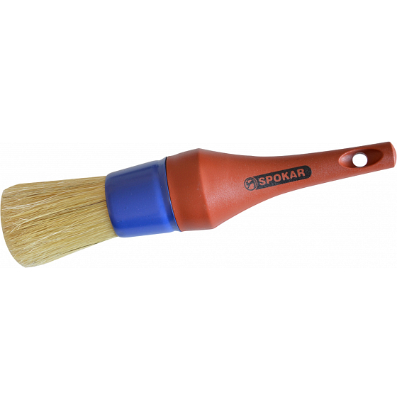 Spokar Round brush 81101, plastic handle, mixture of bristles and horsehair, size 22