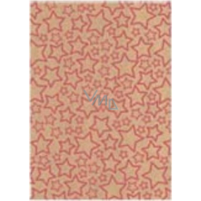 Ditipo Gift wrapping paper 70 x 200 cm Christmas KRAFT Red stars