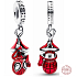 Charm Sterling silver 925 Marvel Spiderman, bracelet pendant