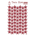 Arch Holographic decorative stickers stars red plain 12 x 18 cm