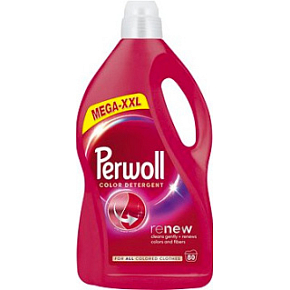 Perwoll Washing Gel Mega XXL Renew Color 80 Washes, 4000 ml