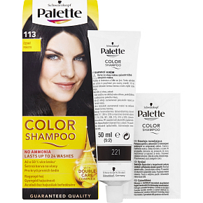 Schwarzkopf Palette Color Shampoo hair dye 113 black, 50 ml Schwarzkopf Palette Color Shampoo hair dye 113 black, 50 ml