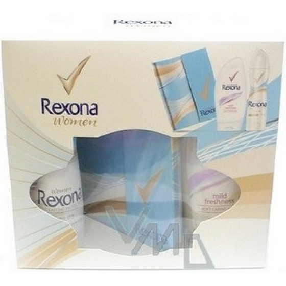 Rexona Dry Linen Dry 150 ml deodorant spray + 250 ml shower gel + notebook, cosmetic set