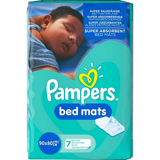 Pampers Bed Mats mattress protection pads 90 x 80 cm 7 pieces