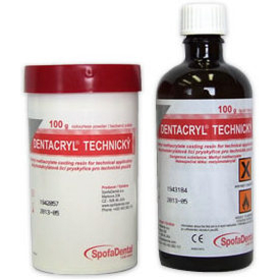Spofa Dental Dentacryl technical powder 100 g + liquid 100 g