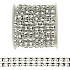 Mesh chain with stones silver 1,8 m
