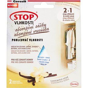 Ceresit Stop Moisture Absorbent Bags Vanilla Scent 2 x 50g