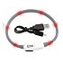 Karlie Flamingo LED Light-Up Collar for Cats and Small Dogs Black, Universal Size 20-35 cm, Rechargeable