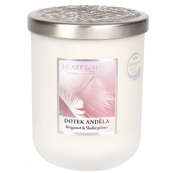 Heart & Home Angel's touch A soy scented candle large burns for up to 75 hours 340 g