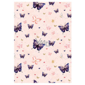 Ditipo Gift wrapping paper 70 x 200 cm Pink, with bow ties