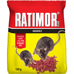 Ratimor Plus Bromadiolon rodent bait, pouch, 150 g