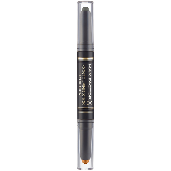 Max Factor 2in1 Contouring Stick Eyeshadow 2in1 cream eyeshadow in pencil shade 05 Bronze Moon & Forest Green 15 g