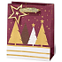 BSB Luxury gift paper bag 23 x 19 x 9 cm Christmas with trees VDT 439-A5