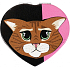 Albi Original Cat Heart Mirror 7 cm