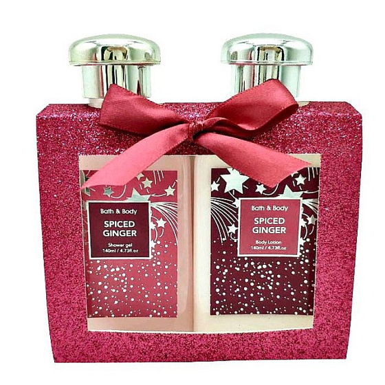 Salsa Collection Spicy Ginger Shower Gel 140 ml + Body Lotion 140 ml, 2 piece gift set, window box