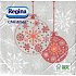 Regina Paper napkins 1 ply 33 x 33 cm 20 pieces Christmas Gray-two flasks