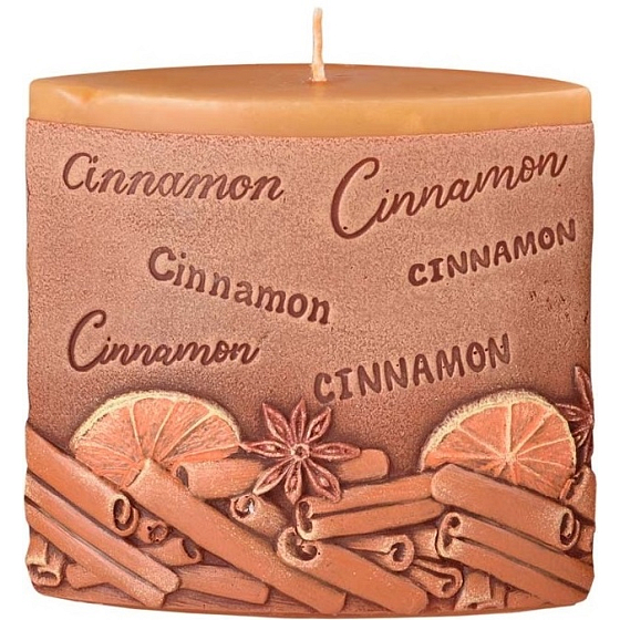 Candles Cinnamon Cinnamon scented candle ellipse 110 x 45 x 110 mm
