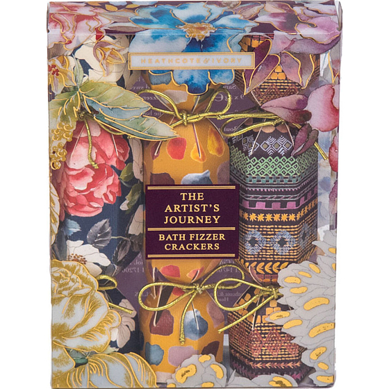 Heathcote & Ivory The Artist´s Journey sparkling bath bomb with a fruity scent 9 x 5 g, cosmetic set