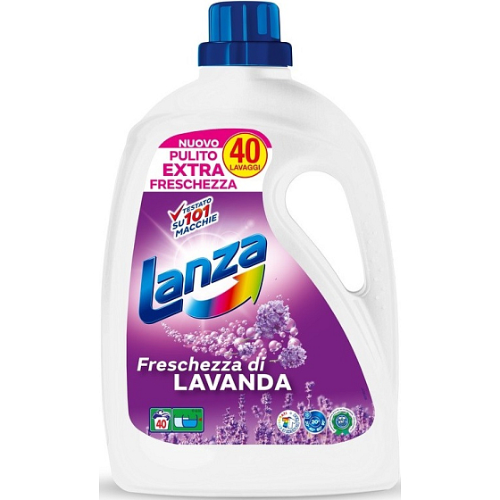 Lanza Freschezza di Lavanda - Fresh Lavender gel liquid detergent for white and coloured laundry 40 doses 2 l