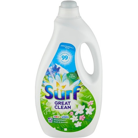 Surf Color & White Mountain Fresh & Jasmine washing gel for coloured and white laundry 60 doses 3 l