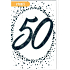 Nekupto 50 years anniversary card 115 x 170 mm