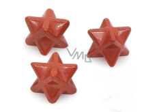 Jasper red merkaba hmatka natural stone 13 mm, full care stone