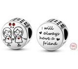 Sterling silver 925 Family friendship - sisters, bead for bracelet family