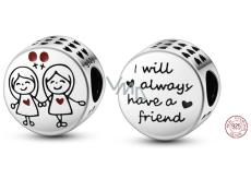 Sterling silver 925 Family friendship - sisters, bead for bracelet family