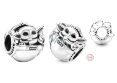 Charm Sterling silver 925 Marvel Star Wars Grogu , bead for bracelet