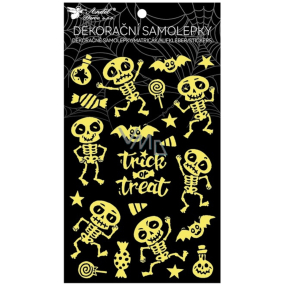 Plastic stickers Skeletons 14,5 x 25 cm