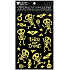 Plastic stickers Skeletons 14,5 x 25 cm