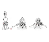 Charm Sterling silver 925 Key to love 4in1, love bracelet pendant