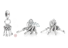 Charm Sterling silver 925 Key to love 4in1, love bracelet pendant