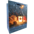 Nekupto Gift Paper Bag Blue 32.5 x 26 x 13 cm Lantern