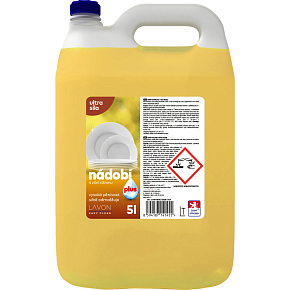LAVON Dishwashing Liquid Lemon Plus, 5 l