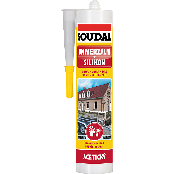 Soudal universal silicone, clear, 280 ml