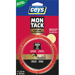 Ceys Montack Express double-sided mounting tape, 19 mm × 2.5 m