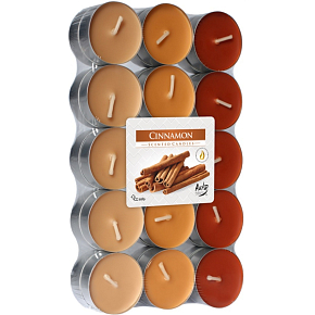 Bispol cinnamon scented tea lights, 30 pcs