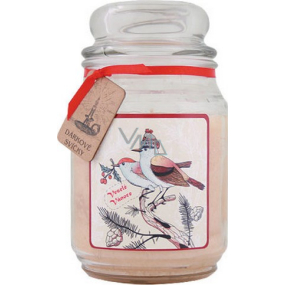 Bohemia Gifts Merry Christmas gift scented candle in glass burning time 105-120 hours 510 g