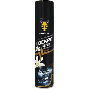 Coyote Cockpit Spray Vanilla for Interior Cleaning, 400 ml