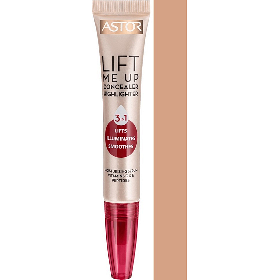 Astor Lift Me Up Concealer Highlighter 3in1 Concealer & Brightener 002 Medium 7 ml
