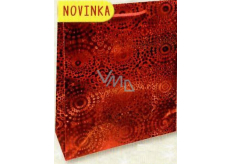 Nekupto Gift paper bag small 14 x 11 x 6,5 cm Red hologram 121 30 THS