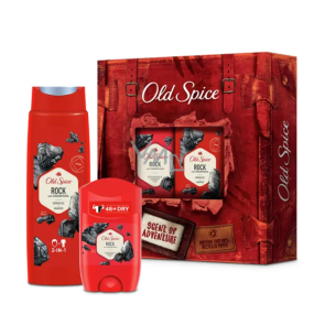 Old Spice Rock Adventurer antiperspirant deodorant stick 50 ml + 2in1 shower gel for body and hair 250 ml, cosmetic set for men