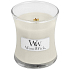 WoodWick Solar Ylang - Sun Ylang scented candle with wooden wick and glass lid small 85 g