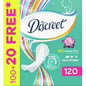 Discreet Deo Waterlily panty intimate pads for everyday use 120 pieces