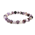 Quartz Phantom bracelet elastic, natural stone bead 8 mm / 16-17 cm, the most perfect healer