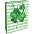 Nekupto Gift paper bag 14 x 11 x 6,5 cm Four-leaf clover