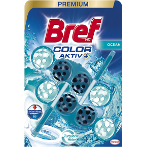 Bref Turquoise Aktiv Ocean toilet block, 2 × 50 g