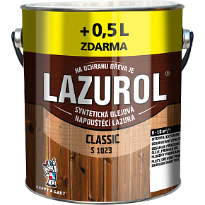 Lazurol Classic S1023 thin-layer wood stain with oil content, 0022 rosewood, 2.5 + 0.5 l